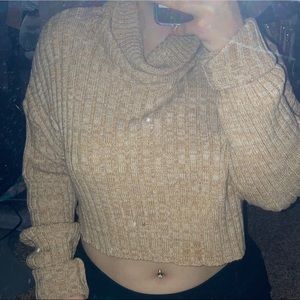 knitted cropped sweater